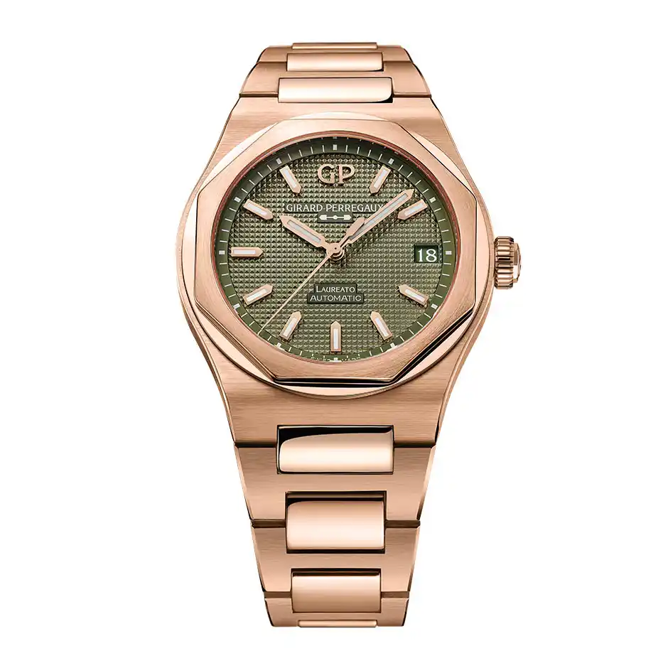 ロレアート42mm ＜セージグリーン・ピンクゴールド＞